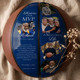 Ballon De Basket Hommage de photo de souvenir personnalisé de mémor
