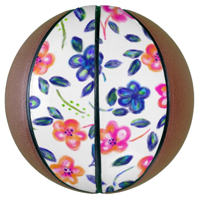 Ballon De Basket Jardin fleuri (Vertical)