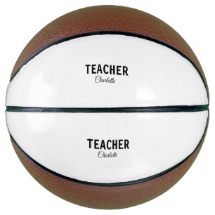 Ballon De Basket Je suis enseignant école Collegeajouter votre nom 