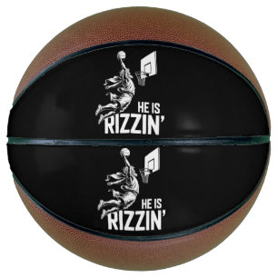 Ballon De Basket Jésus Basketball Il Est Drôle Rizzin' Chrétien