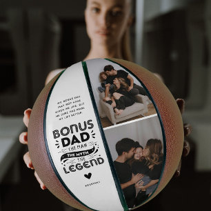 Ballon De Basket Joli Bonus Papa Citation & 2x Photo