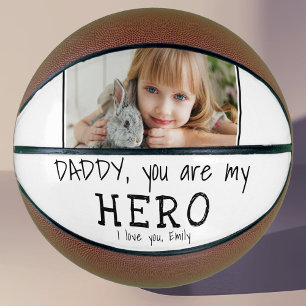 Ballon De Basket Joli Papa tu es mon Héros Photo de la Fête des Pèr
