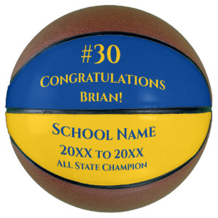 Ballon De Basket Joueur de l'équipe du lycée customisé
