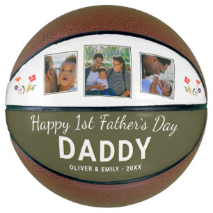 Ballon De Basket Joyeuse 1ère Fête des Pères Papa Cadeau Souvenir 3