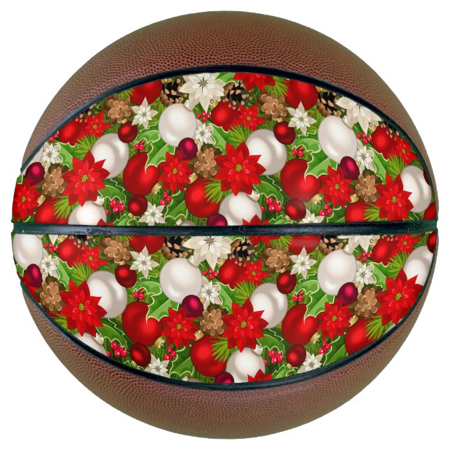 Ballon De Basket Joyeuses vacances de basket-ball (Devant)