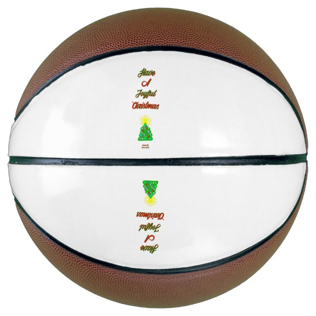 Ballon De Basket Joyeux Basket de Noël (Devant)