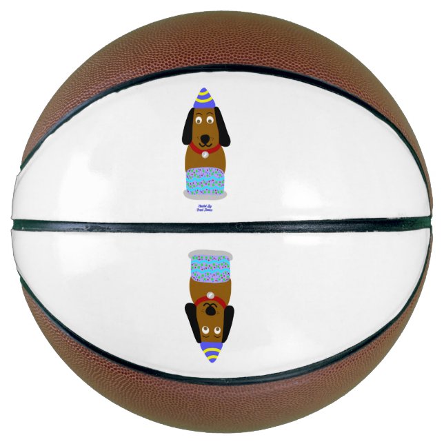 Ballon De Basket Joyeux Basketball de la Coupe d'anniversaire (Devant)