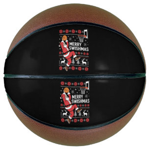 Ballon De Basket Joyeux Swishmas Basket-ball Noël dégueu Xmas