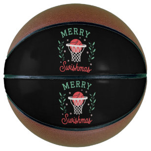 Ballon De Basket Joyeux Swishmas Basket Noël Sports Xmas