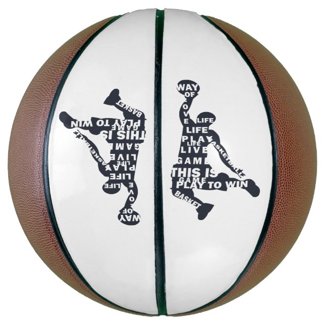 Ballon De Basket Lecteur de basketball slunk avec texte intégral (Vertical)