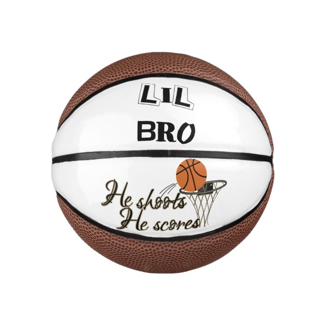 Ballon De Basket Lil Bro - Mini basket-ball sur mesure (Devant)