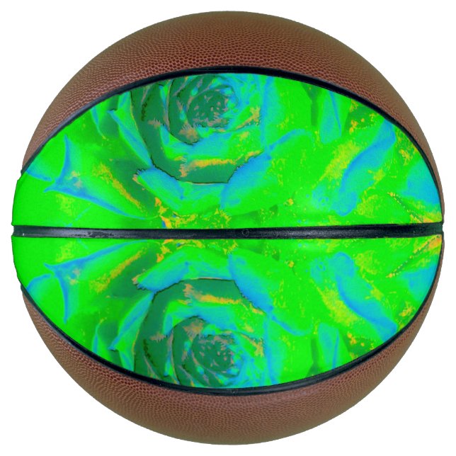 Ballon De Basket Lime Green Chartreuse Succulent Sedum Rosette (Devant)