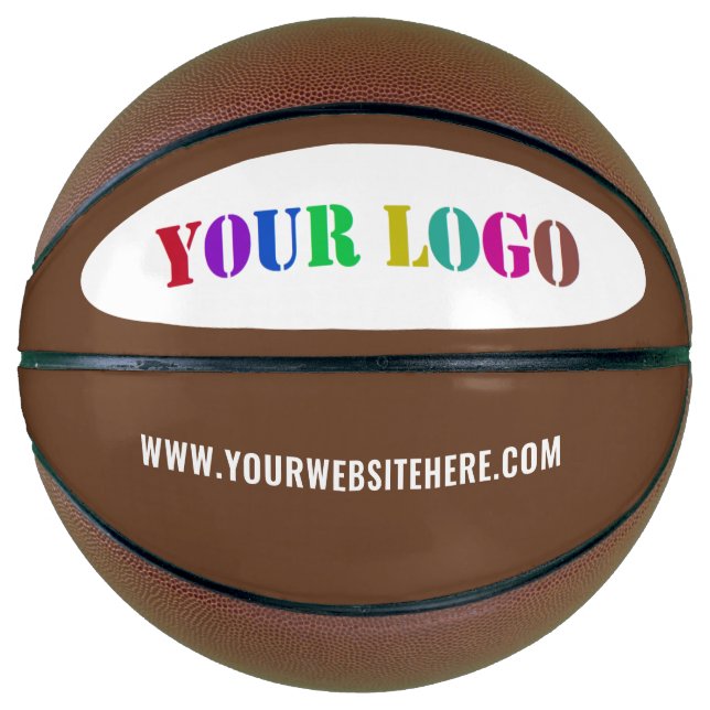 Ballon De Basket Logo de l'entreprise personnalisée et envoyer un t (Devant)