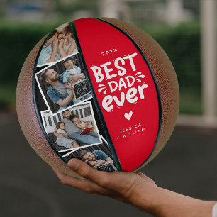 Ballon De Basket Meilleur Papa de Tous les Temps 4 Photo Cadeau pou