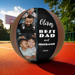 Ballon De Basket Meilleur papa et mari Cadeau souvenir 2 photos