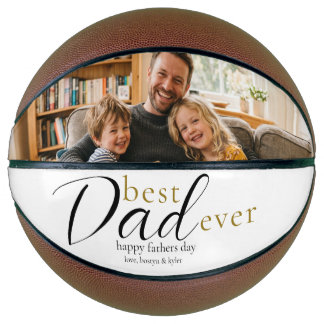 Ballon De Basket Meilleur Papa Jamais Cadeau de Fête des Pères Phot