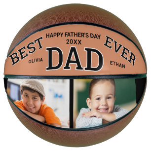 Ballon De Basket Meilleur papa jamais Fête des pères 2 Photo person