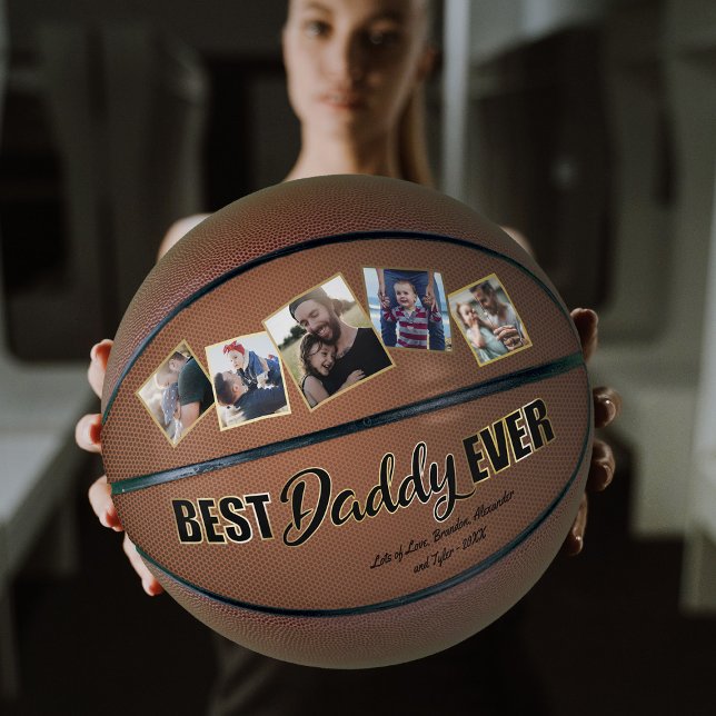 Ballon De Basket Meilleur papa Jamais Fête des pères Keepsaké (Créateur téléchargé)