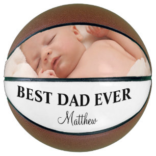 Ballon De Basket Meilleur papa Jamais Photo de famille Photo modern