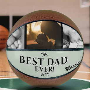 Ballon De Basket Meilleur papa Jour Vert clair Père`Jour 3 Photo