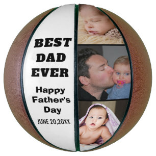 Ballon De Basket Meilleur papa Joyeux Fête des pères 3 Photo Coll