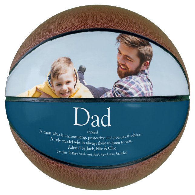 Ballon De Basket Meilleur Papa Papa Papa Père Jamais Définition Pho (Devant)