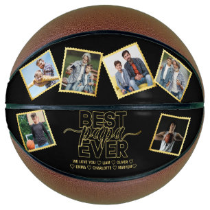 Ballon De Basket Meilleure Fête des pères Papa Ever & Family 6 Phot