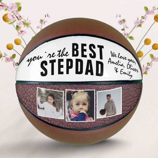 Ballon De Basket Meilleure Typographie pour Beau-Père 3 Collage de  (Créateur téléchargé)