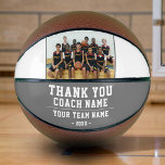Ballon De Basket Merci Coach Nom de l'équipe Photo<br><div class="desc">Merci Coach Nom de l'équipe et Team Photo Basketball. Personnalisez avec votre nom d'entraîneur, le nom de l'équipe et l'année. Vous pouvez modifier n'importe quel texte sur le basket-ball ou l'effacer. Un grand cadeau pour un entraîneur ! Ajoutez une photo d'équipe et faites signer par l'équipe les zones non dessinées...</div>