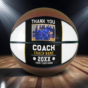 Ballon De Basket Merci Entraîneur Signer Photo d'équipe
