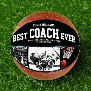 Ballon De Basket Moderne BEST COACH JAMAIS Cool Collage photo tenda