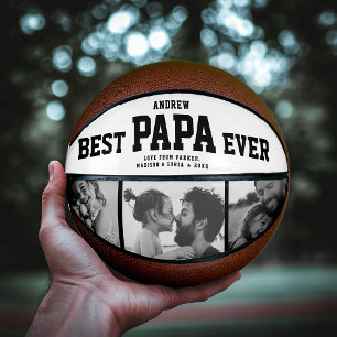 Ballon De Basket Moderne BEST PAPA JAMAIS Cool Collage photo tendan