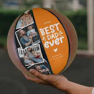 Ballon De Basket Moderne Meilleur Papa Ever 4 Photo Pères Cadeau
