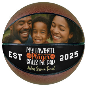 Ballon De Basket Mon Joueur Favori M'appelle Papa