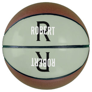 Ballon De Basket Monographie verte moderne nom de basket-ball