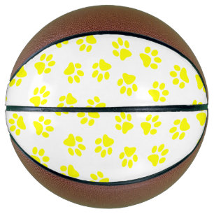 Ballon De Basket Motif De Pâtes, Patrouilles De Chien, Paws Jaunes