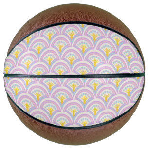 Ballon De Basket Motif en coquille de couleur pastel