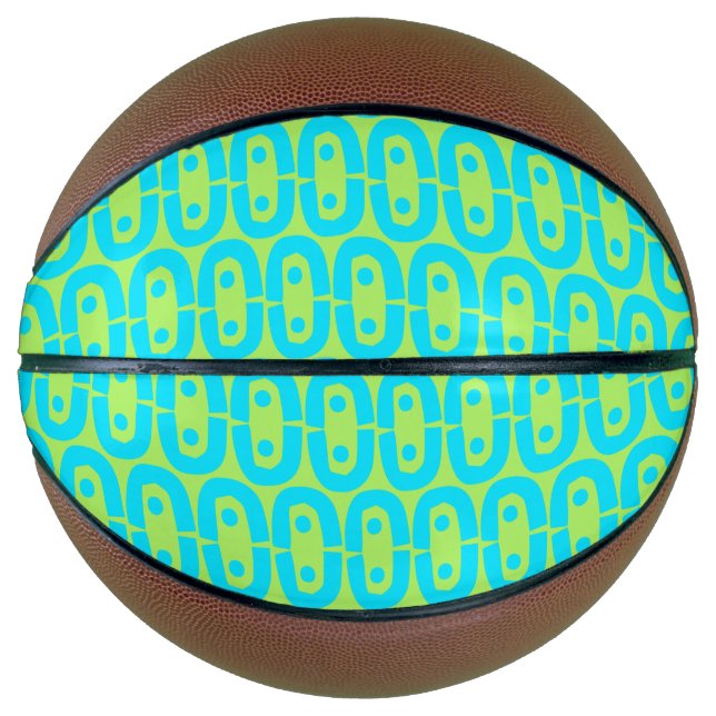 Ballon De Basket motif moderne et coloré (Devant)