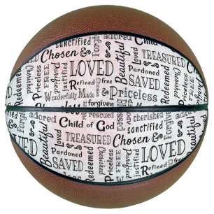 Ballon De Basket Mots d'affirmation Word Art