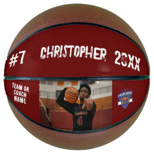 Ballon De Basket Nom du lecteur photo personnalisé logo de l'équipe