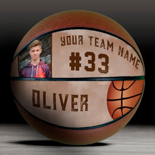 Ballon De Basket Nom et numéro de joueur personnalisés Équipe Nom P
