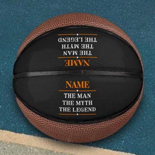Ballon De Basket Nom Personnalisé L'Homme Le Mythe La Légende