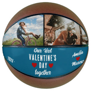 Ballon De Basket Notre première Saint Valentin Ensemble 2 Photos