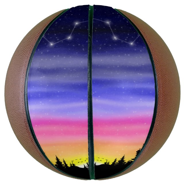 Ballon De Basket Nuit Diamond (Vertical)