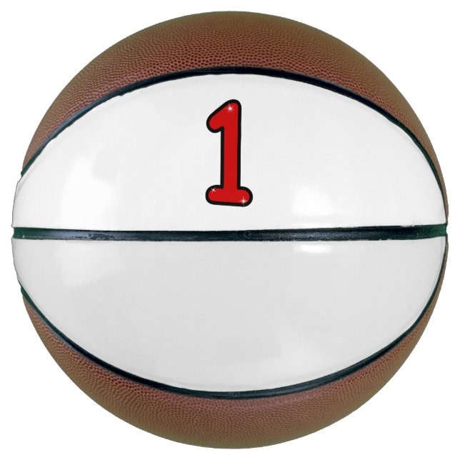 Ballon De Basket Numéro 1, un, un, un, un, numéro 1, numéro un (Devant)