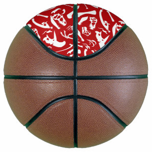 Ballon De Basket Os Dinosaures (Rouge)