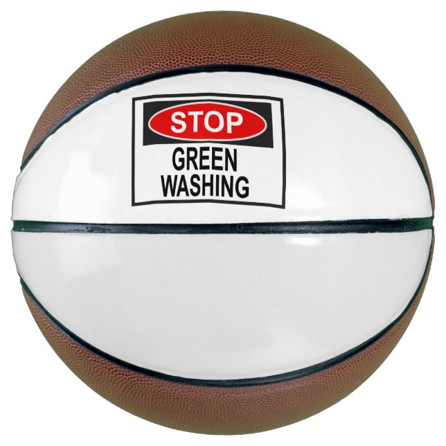 Ballon De Basket Panneau Stop au Greenwashing (1) (Devant)