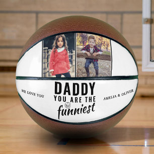 Ballon De Basket Papa, tu es le plus drôle Fête des Pères 2 Photo