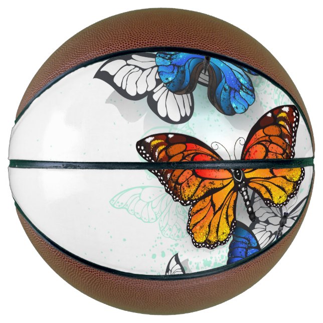 Ballon De Basket Papillons volants Morpho et Monarch (Devant)