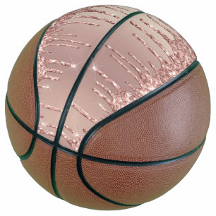Ballon De Basket Parties scintillant rose Gold Blush Drives Basketb